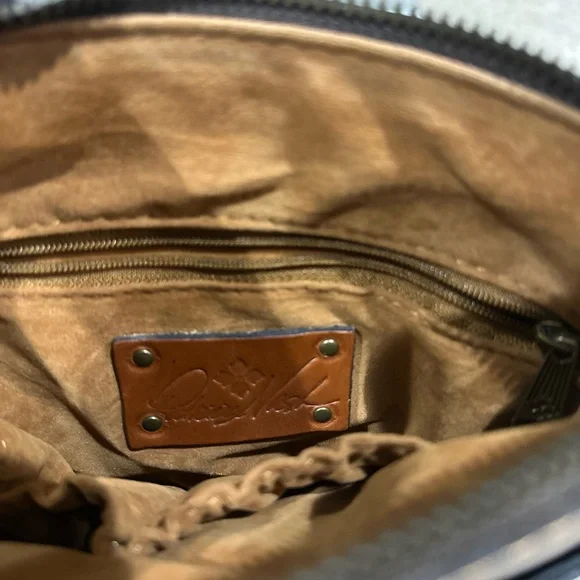 Gently Used Patricia Nash Brown Embossed Leather Bag - Picture 6 of 7